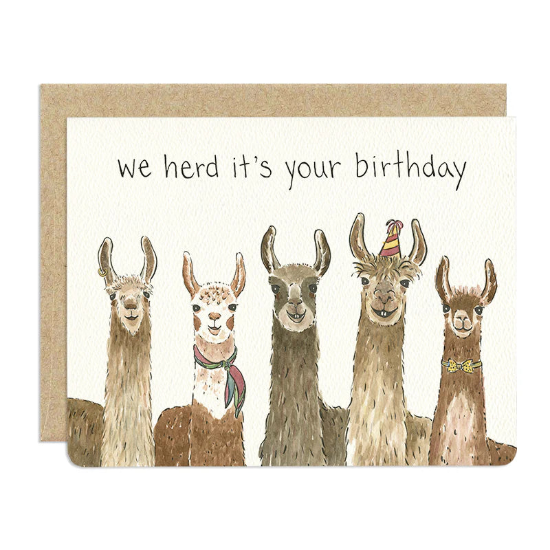 Llama Birthday Card- Greeting Card