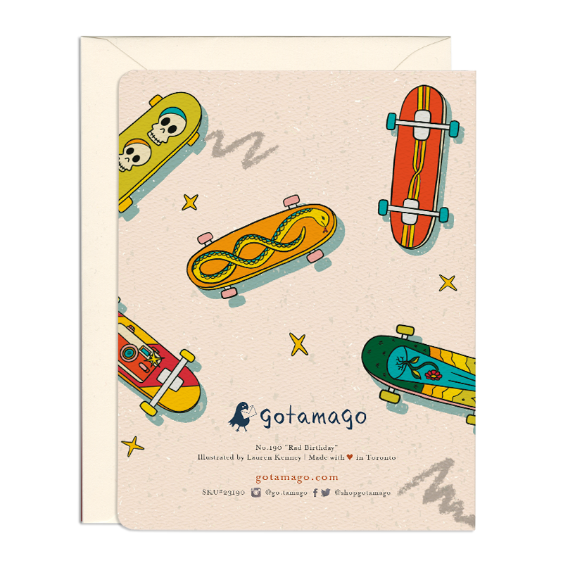 Rad Birthday --Greeting Card