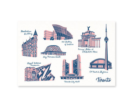 Toronto Landmarks - Postcard